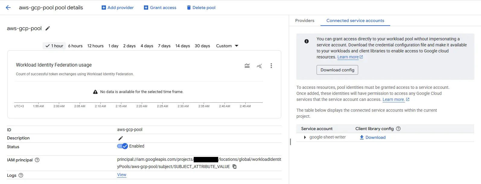 WIF sağlayıcı eşlemesi: attribute.aws_role ve google.subject